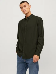 JACK & JONES Hemd 'Gingham' tanne
