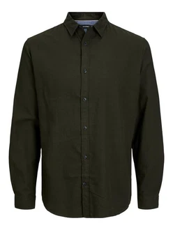 JACK & JONES Hemd 'Gingham' tanne