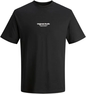 Jack & Jones T-Shirt JORVESTERBRO Schwarz/Beige Jack & Jones T-Shirt JORVESTERBRO Schwarz/Beige