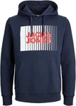 Jack & Jones Sweatshirt JJECORP LOGO SWEAT HOOD PLAY NOOS Dunkelblau/Hellblau/Blau