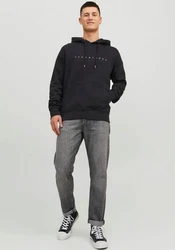 Jack & Jones Sweatshirt JJEStar Schwarz/Dunkelgrau/Dunkelblau
