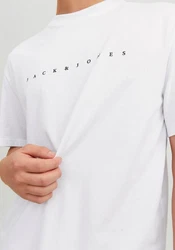 JACK & JONES T-Shirt JJEstar Weiß/Creme/Grau/Schwarz