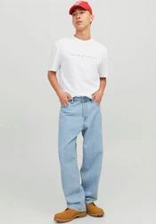 JACK & JONES T-Shirt JJEstar Weiß/Creme/Grau/Schwarz