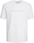 JACK & JONES T-Shirt JJEstar Weiß/Creme/Grau/Schwarz