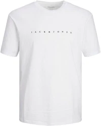 JACK & JONES T-Shirt JJEstar Weiß/Creme/Grau/Schwarz