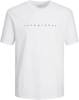 JACK & JONES T-Shirt JJEstar Weiß/Creme/Grau/Schwarz JACK & JONES T-Shirt JJEstar Weiß/Creme/Grau/Schwarz