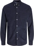 JACK & JONES Hemd 'JJEClassic' Dunkelblau/Hellblau/Blau