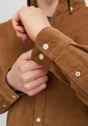 JACK & JONES Hemd 'JJEClassic' Braun