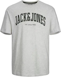 JACK & JONES T-Shirt JJEJOSH TEE SS CREW NECK NOOS Grau/Khaki/Hellblau/Schwarz/Braun