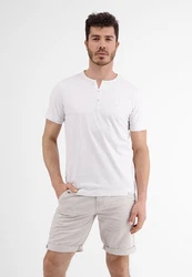 LERROS T-Shirt Serafino mit Finelinerstreifen 