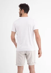 LERROS T-Shirt Serafino mit Finelinerstreifen 