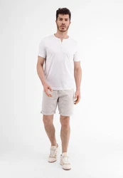 LERROS T-Shirt Serafino mit Finelinerstreifen 