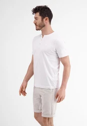 LERROS T-Shirt Serafino mit Finelinerstreifen 