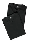 LERROS T-Shirt V-Neck Doppelpack Schwarz/Grau/Dunkelgrau