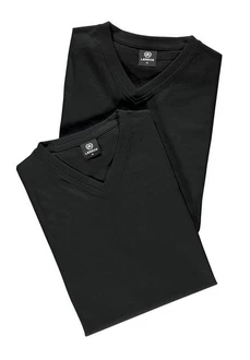 LERROS T-Shirt V-Neck Doppelpack Schwarz/Grau/Dunkelgrau