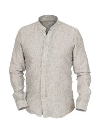 Trachtenhemd Hemd Stehkragen LF175 oliv (Slim Fit)