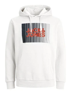 Jack & Jones Sweatshirt Weiß/Creme/Silber/Dunkelblau