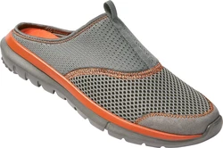 Nordcap Slipper mit Ripsbandschlaufe Orange/Grau