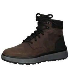 Stiefelette Nubukleder/Textil Schnrstiefelette