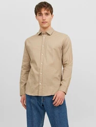 JACK & JONES Hemd 'Gingham' beige