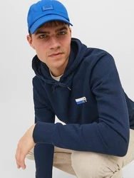Jack & Jones Sweatshirt JJECORP LOGO SWEAT HOOD PLAY NOOS Dunkelblau/Blau