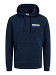 Jack & Jones Sweatshirt JJECORP LOGO SWEAT HOOD PLAY NOOS Dunkelblau/Blau