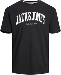 JACK & JONES T-Shirt JJEJOSH TEE SS CREW NECK NOOS Schwarz/Hellblau/Dunkelgrün/Dunkelblau