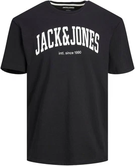 JACK & JONES T-Shirt JJEJOSH TEE SS CREW NECK NOOS Schwarz/Hellblau/Dunkelgrün/Dunkelblau