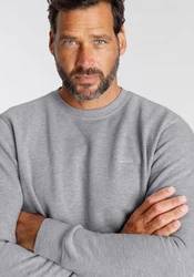 Man's World Sweatshirt Basic-Stil Rundhalsausschnitt Grau/Hellgrau/Dunkelgrau