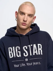 BIG STAR Kapuzensweatshirt ASHLYNO Blau/Dunkelblau