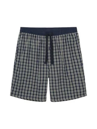 Pyjamahose Bermuda mit Karomuster