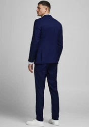 Jack & Jones Anzug JPRBLAFranco JPRFRANCO SUIT NOOS Dunkelblau/Hellblau/Blau