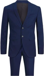Jack & Jones Anzug JPRBLAFranco JPRFRANCO SUIT NOOS Dunkelblau/Hellblau/Blau