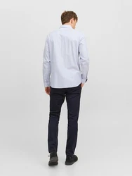 JACK & JONES Hemd Parker Hellblau/Blau/Grau