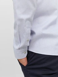 JACK & JONES Hemd Parker Hellblau/Blau/Grau