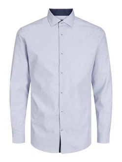 JACK & JONES Hemd Parker Hellblau/Blau/Grau