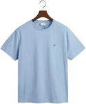 GANT Herren T-Shirt - REG TONAL SHIELD T-SHIRT Hellblau