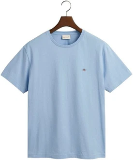 GANT Herren T-Shirt - REG TONAL SHIELD T-SHIRT Hellblau GANT Herren T-Shirt - REG TONAL SHIELD T-SHIRT Hellblau