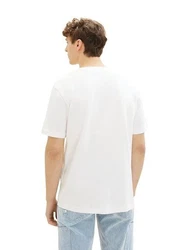 TOM TAILOR Denim T-Shirt Weiß/Hellblau/Creme