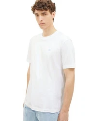 TOM TAILOR Denim T-Shirt Weiß/Hellblau/Creme