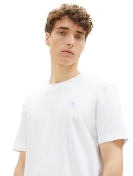 TOM TAILOR Denim T-Shirt Weiß/Hellblau/Creme