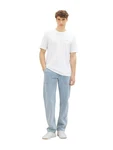TOM TAILOR Denim T-Shirt Weiß/Hellblau/Creme
