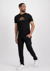 Alpha Industries Shirt T Rubber Schwarz/Rot