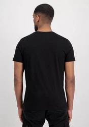 Alpha Industries Shirt T Rubber Schwarz/Rot