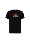 Alpha Industries Shirt T Rubber Schwarz/Rot