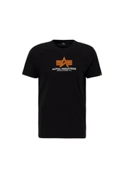 Alpha Industries Shirt T Rubber Schwarz/Rot