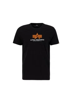 Alpha Industries Shirt T Rubber Schwarz/Rot