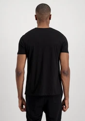Alpha Industries Rundhalsshirt Label T 2 Pack schwarz/wei