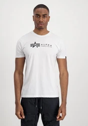 Alpha Industries Rundhalsshirt Label T 2 Pack schwarz/wei
