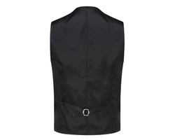 Allthemen Anzugweste Elegante Jacquard Schwarz/Hellblau